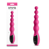 INYA Virtua - Pink - Pink 23.9 cm USB Rechargeable Beaded Vibrator - Mr and Mrs D's